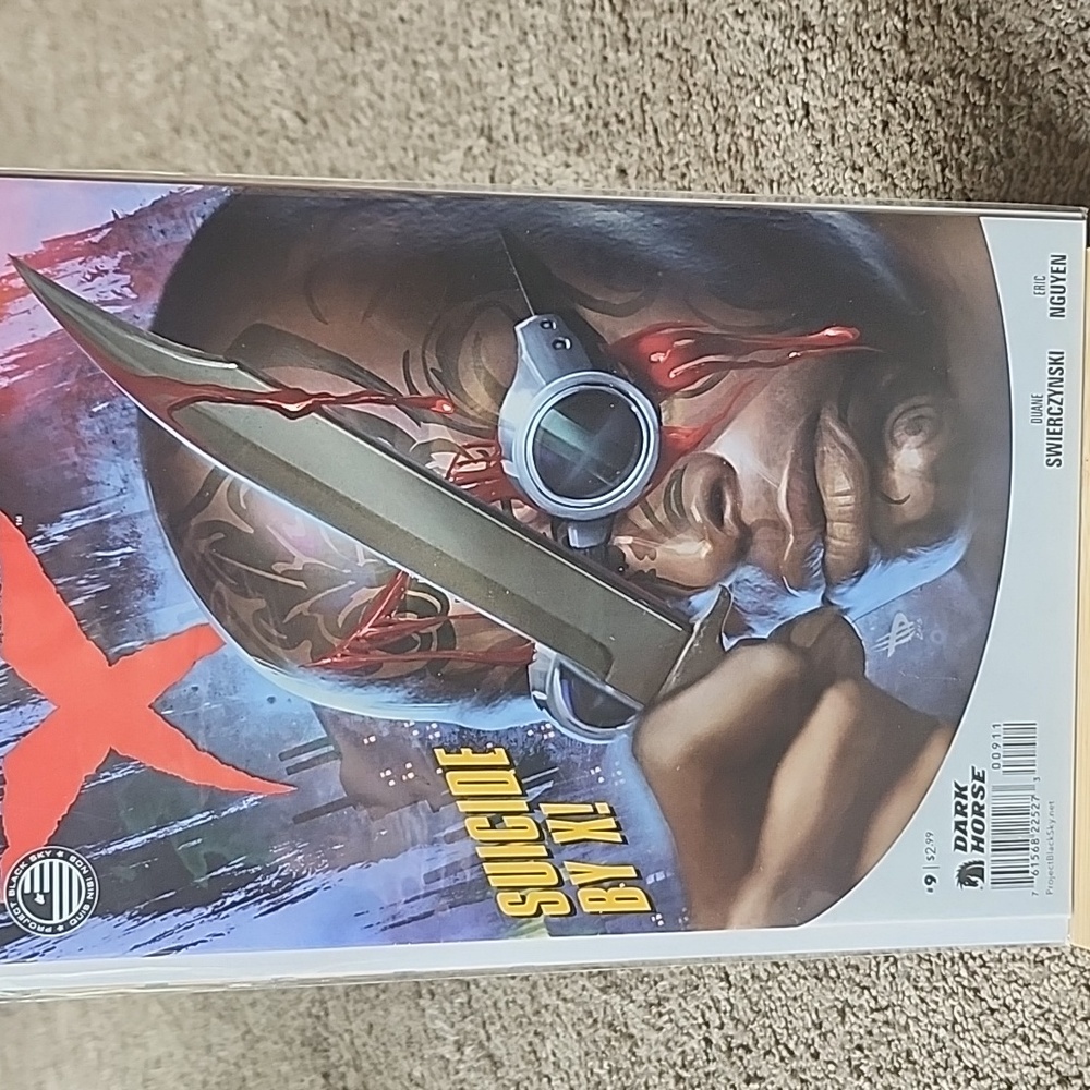 X #9 Dark Horse Comic – Project Black Sky “Suicide by X!” (Swierczynski & Nguyen